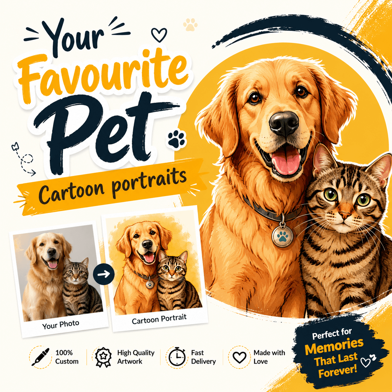 Starter Cartoon Portrait (50% Off) - Image 2
