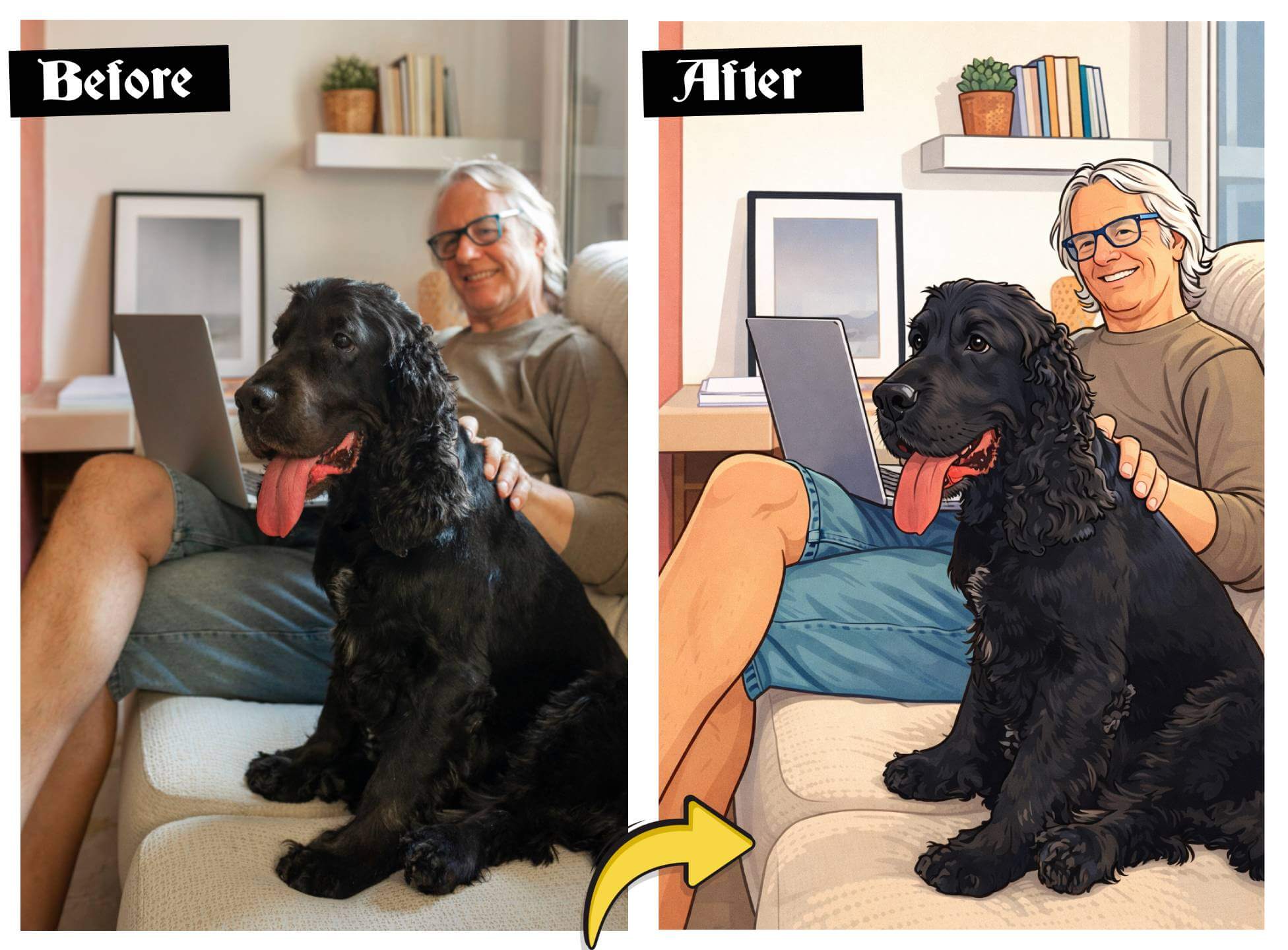 Before After Art Work